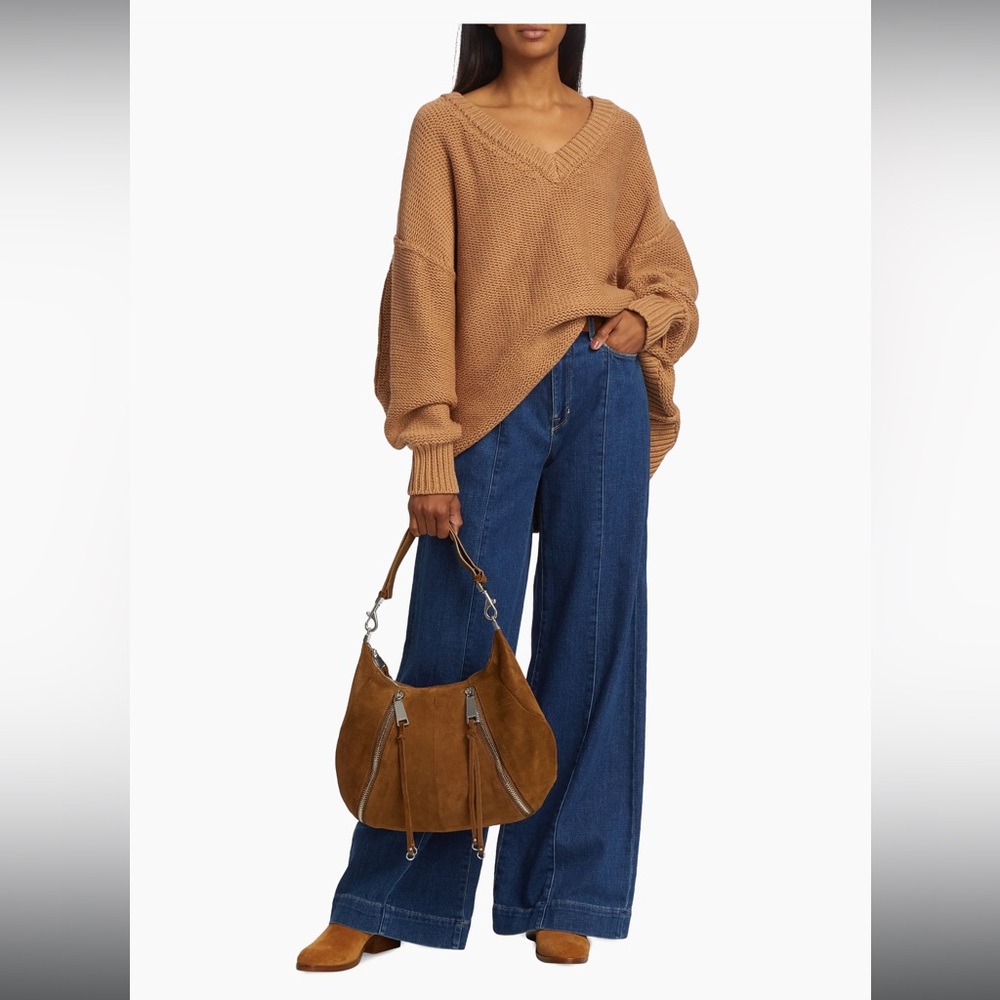 NWT Free People Alli V-Neck Sweater - Small